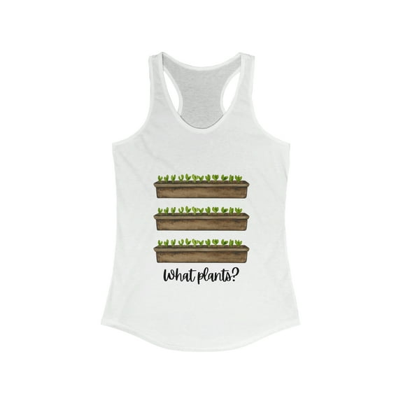 What Plants Tank, Women's Gardening Racerback Tank
