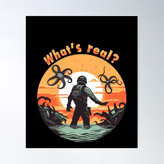 What'S Real, World Poster Wall Art, Modern Wall Decor For Living Room Bedroom, 24x36 UNFRAMED