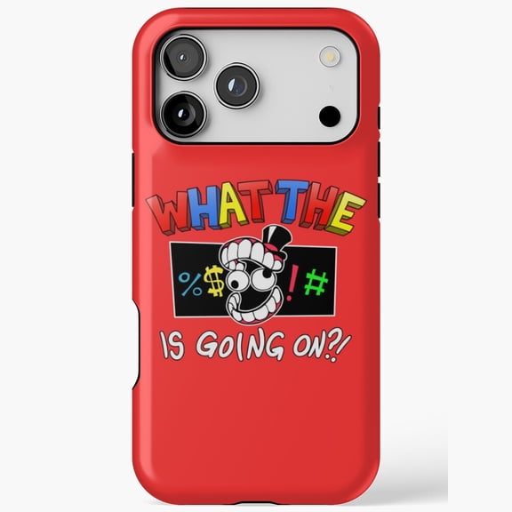 What The Bleep Digital Circus Funny Gamer Meme Compatible Phone Case for iPhone 11 12 13 14 15 16 17 Pro Max