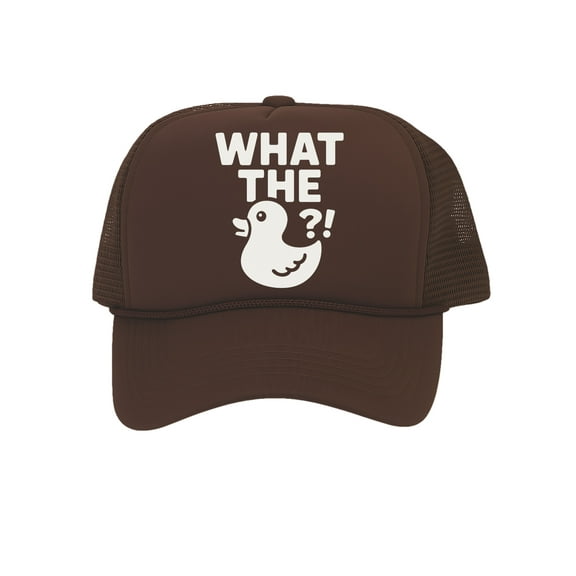 What The Duck Hat – Funny Snapback Cap For Men Women, Brown