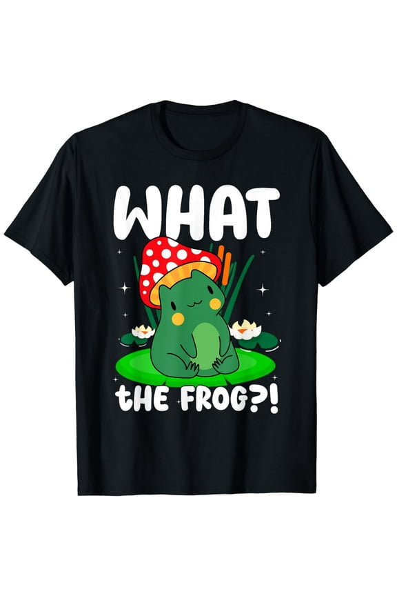 What The Frog, Aesthetic Mushroom Frog T-Shirt
