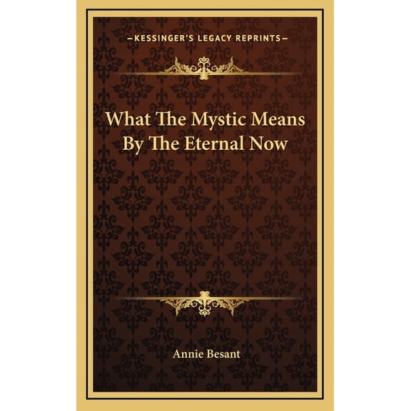 What The Mystic Means By The Eternal Now, (Hardcover)