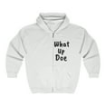 thumbnail image 1 of What Up Doe Greeting Unisex Heavy Full Zip Hoodie Sweatshirt, 1 of 2