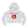 thumbnail image 1 of What Up Doe Slang Greeting Crop Top Hoodie Sweatshirt Red Lady Graphic, 1 of 1