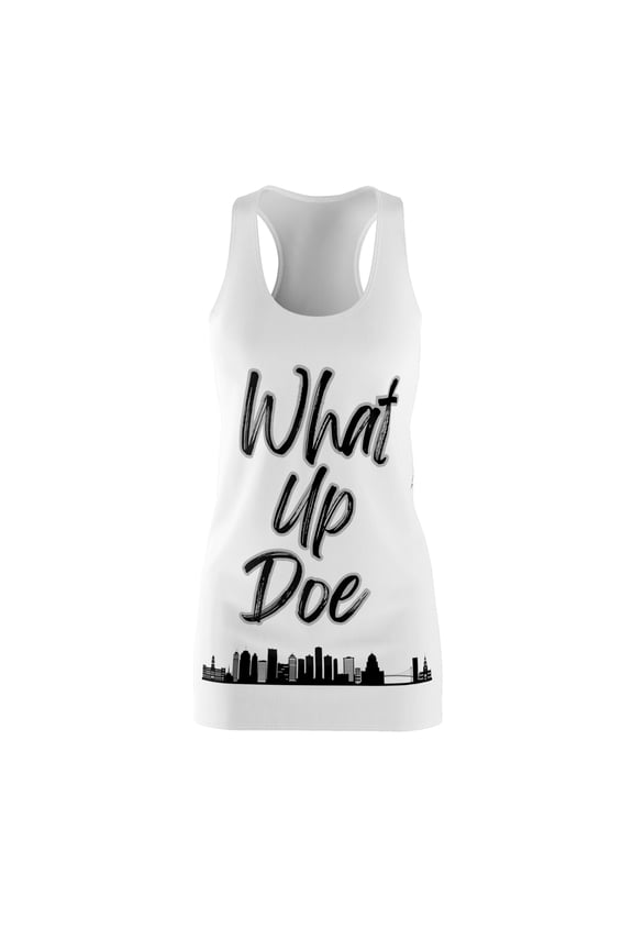 What Up Doe Women's Mini Tank Dress by Bougie Trash - Flaunt Your Edgy Side