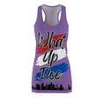 thumbnail image 1 of What Up Doe Women's Mini Tank Dress in Purple for 4th of July, 1 of 4