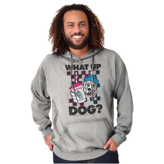 What Up Dog Vintage Slush Puppie Skater Hoodie Sweatshirt Women Men Brisco Brands S