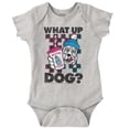 thumbnail image 1 of What Up Dog Vintage Slush Puppie Skater Romper Boys or Girls Infant Baby Brisco Brands 12M, 1 of 6