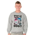 thumbnail image 1 of What Up Dog Vintage Slush Puppie Skater Sweatshirt for Men or Women Brisco Brands S, 1 of 6