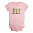 thumbnail image 1 of What Up Succa Cactus Funny Rompers For Babies, Newborn Baby Unisex Bodysuits, Infant Jumpsuits, Toddler 0-24 Months Kids One-Piece Oufits (Pink, 6-12 Months), 1 of 4