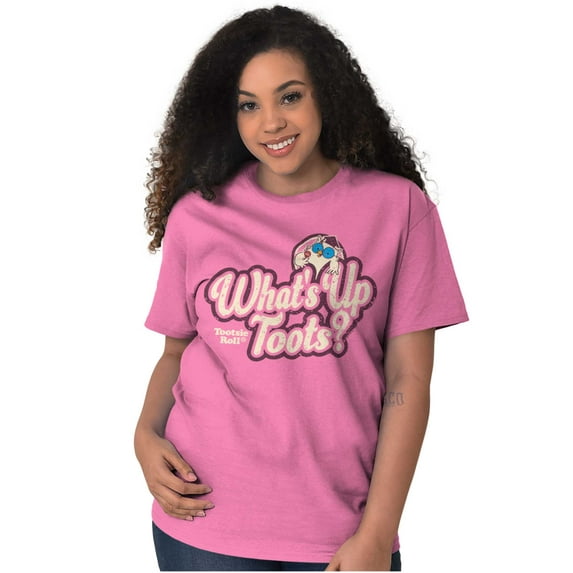 What Up Toots Cute Mr Owl Tootsie Pop Women Plus Size Graphic Tee Tees Brisco Brands 2X