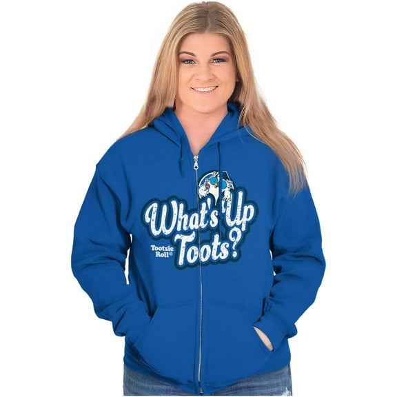 What Up Toots Cute Mr Owl Tootsie Pop Women Plus Size Zipper Hoodie Brisco Brands 4X