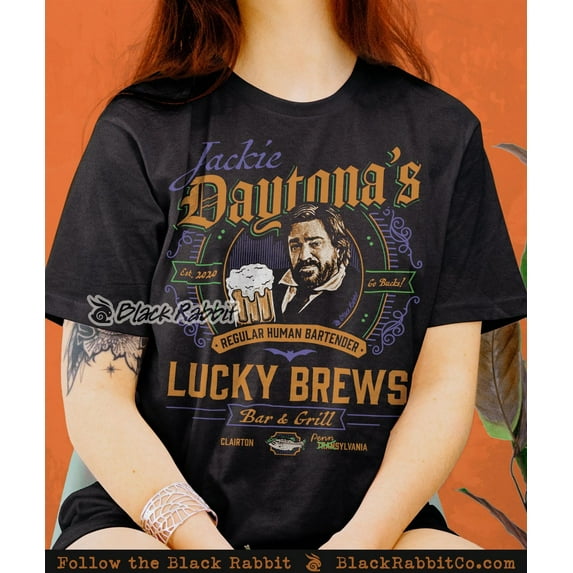 What We Do In The Shadows Jackie Daytona Regular Human Bartender Lucky Brews Retro Vintage Unisex Classic T-Shirt