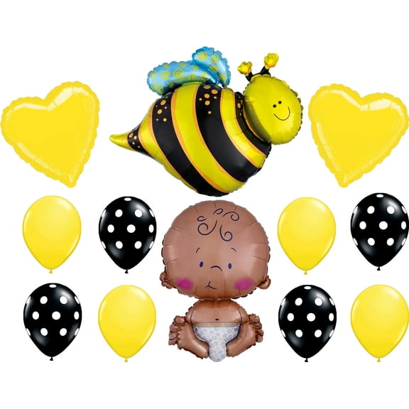 What Will It BEE Baby Shower Gender Reveal Party 24" CELEBRATE BABY Balloons ...