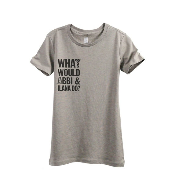 What Would Abbi And Ilana Do Women's Fashion Relaxed T-Shirt Tee Heather Tan Large