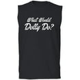 thumbnail image 1 of What Would Dolly Do? Adult Sleeveless Tee, 1 of 3