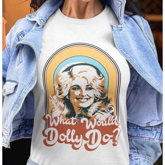 What Would Dolly Do Retro Country Music Graphic T-Shirt
