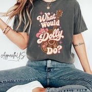 What Would Dolly Do Shirt, Country Guitar Cowboy Hat Tee, Funny Country Music Gift for Country Fans and Cowgirls Too