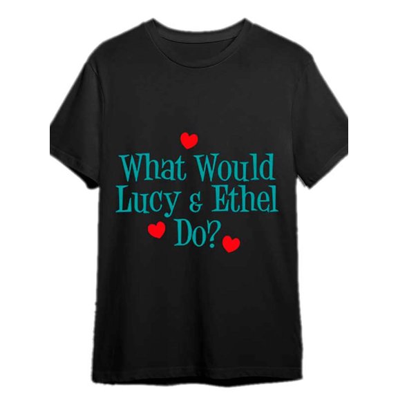 What Would Lucy Do Dark T-Shirt funny Men'S Short Sleeve Graphic T-shirt Collection black CFF