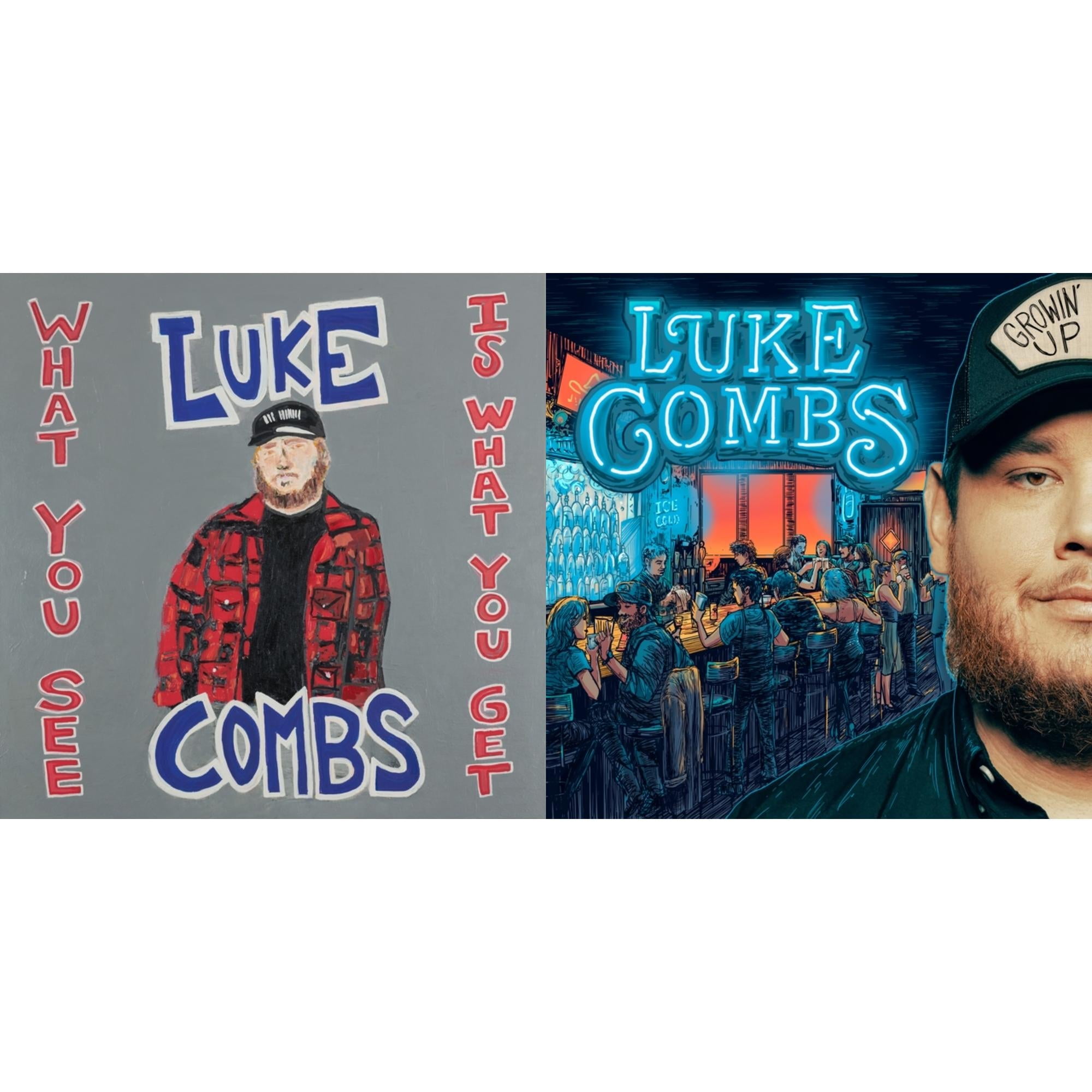 Luke Combs Country Music Collection of Classic hits on CD or Vinyl