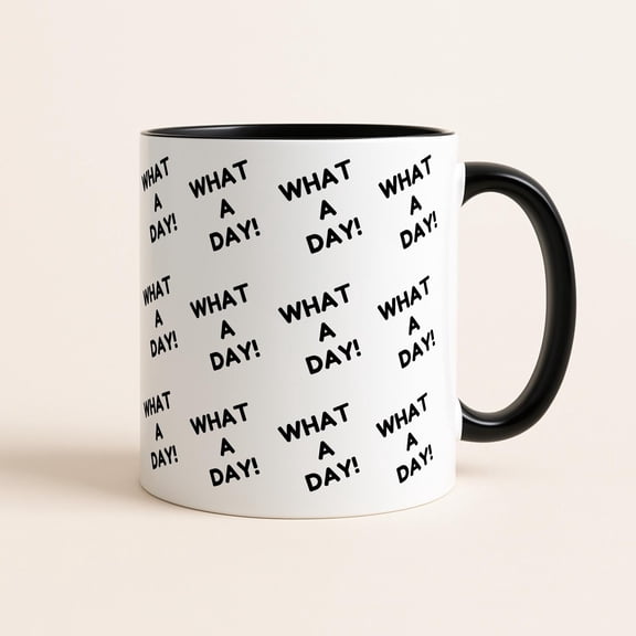 What a Day Mug, Wraparound Harvey Price Viral TikTok Meme Cup, Gift for Boyfriend, Trendy Gift for Her, Katie Price Son Meme, Harvey Quote