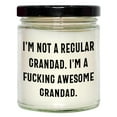 thumbnail image 1 of What a Grandad I Am 9oz Vanilla Soy Candle Birthday Unique Gift for Awesome Grandads, Gifts from Family, Friends, or Coworkers, 1 of 3