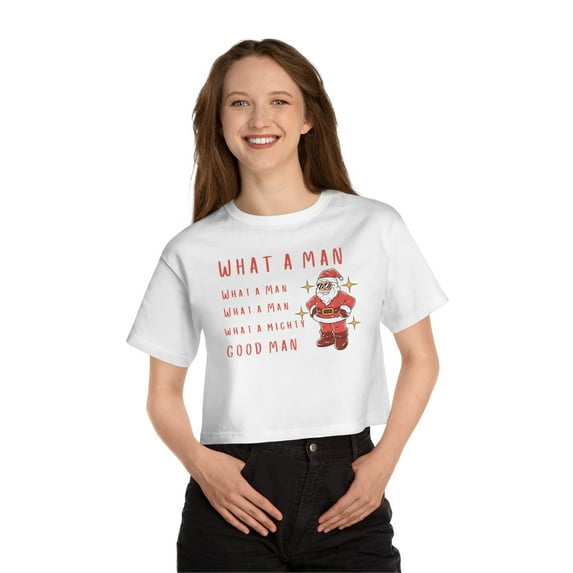 What a Man Champion Cropped T-Shirt