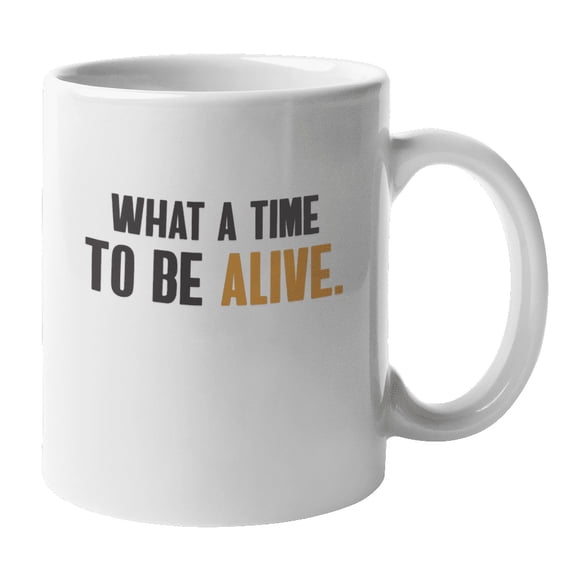 What a Time to Be Alive, Sarcastic Political Memes Coffee & Tea Mug (11oz)
