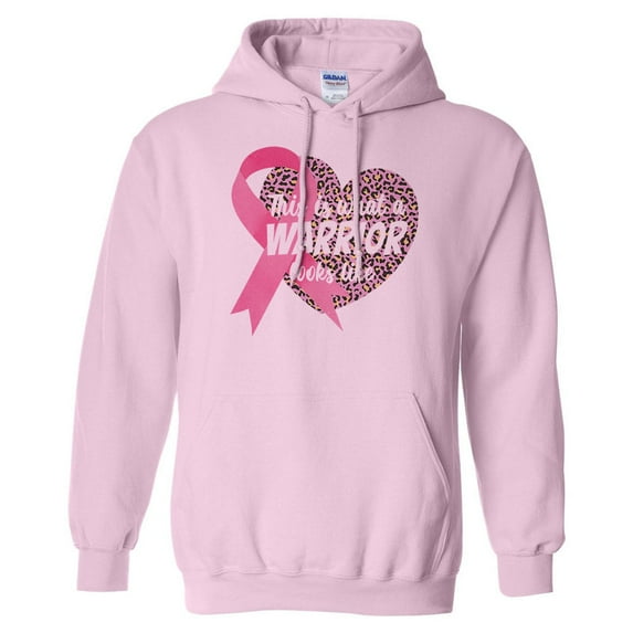 What a Warrior Looks Like Hoodie Sweatshirt Unisex 5X-Large Pink