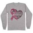 thumbnail image 1 of What a Warrior Looks Like Long Sleeve Shirt Unisex Large Grey, 1 of 5
