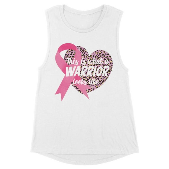 What a Warrior Looks Like Women's Muscle Tank 2X-Large White