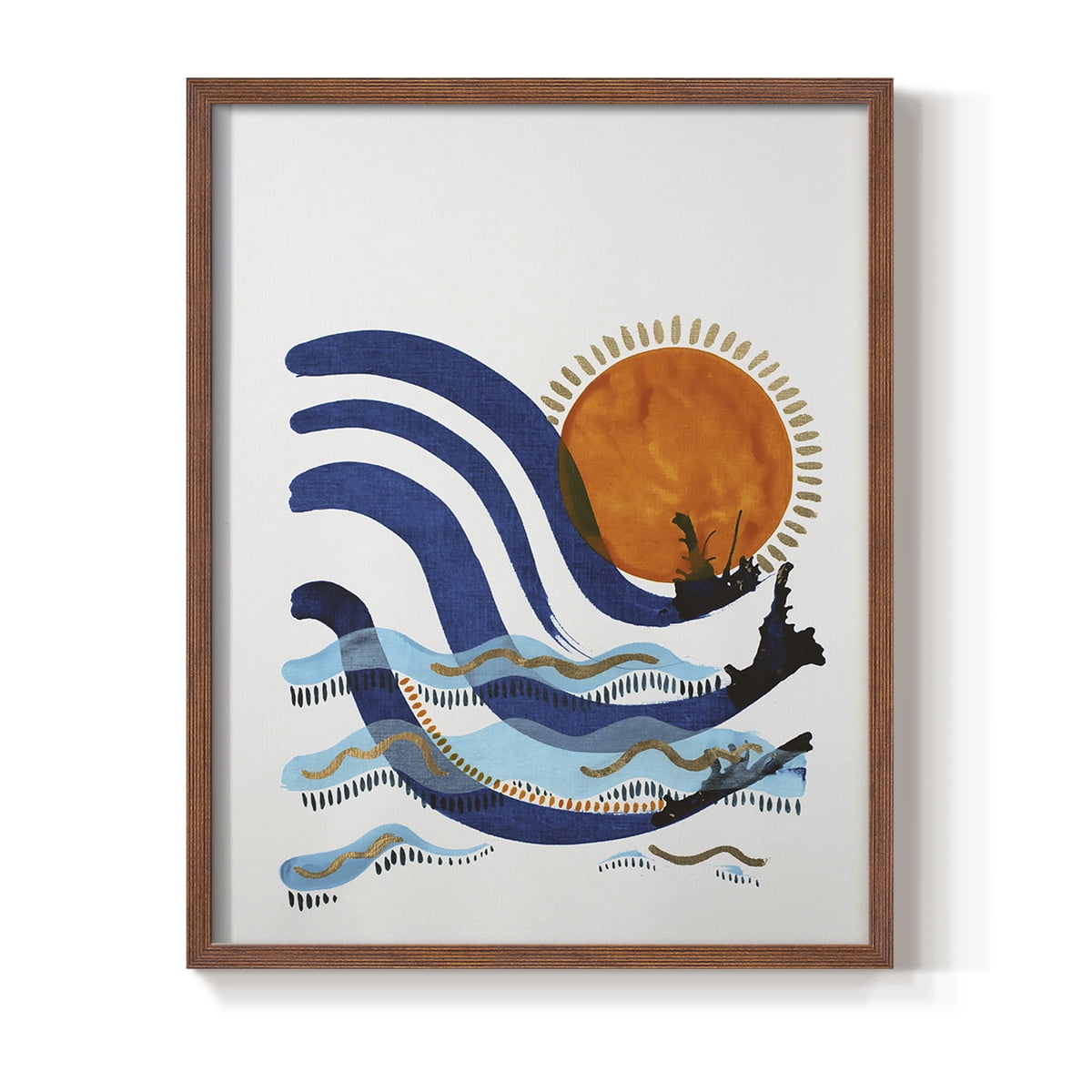 What a Way to Spend the Day Framed Print in Brown Solid Wood 8 x 10 Framed Print