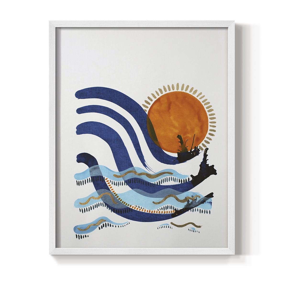 What a Way to Spend the Day Framed Print in White Solid Wood 8 x 10 Framed Print