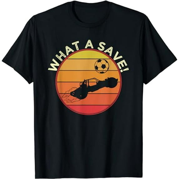 What a save Vintage Retro Rocket Soccer Car League T-Shirt