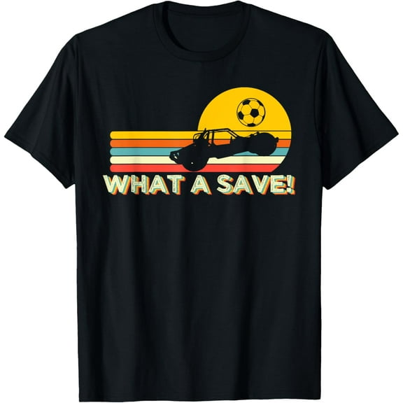 What a save Vintage Retro Rocket Soccer Car League T-Shirt