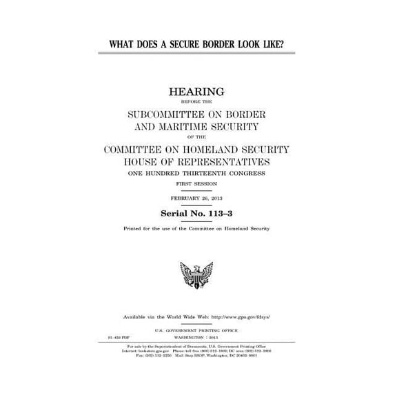 What does a secure border look like? (Paperback)