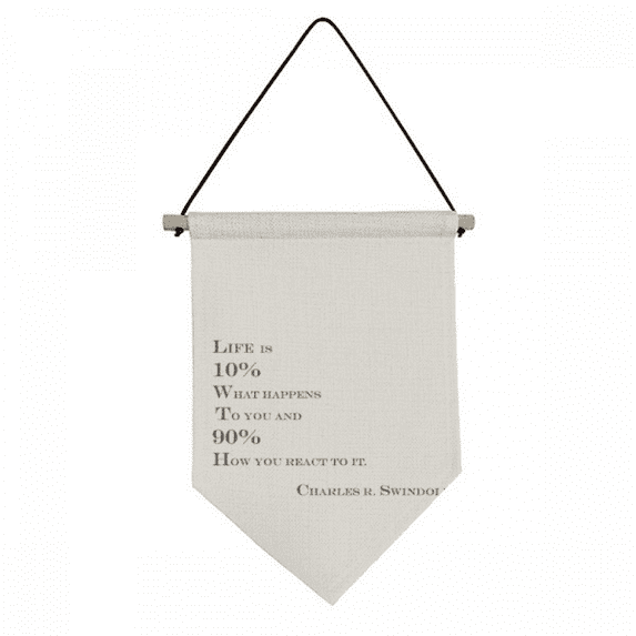What is Life Quote Art Deco Fashion Canvas Flag Hanging Wall Art Decor Banner