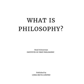 What is philosophy? (Paperback)