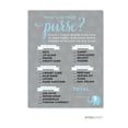 thumbnail image 1 of Andaz Press Gray What's In Your Purse? Baby Shower Game, 20 Pack, 1 of 2