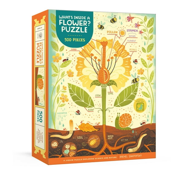 What's Inside a Flower? Puzzle : Exploring Science and Nature 500-piece Jigsaw Puzzle Jigsaw Puzzles for Adults and Jigsaw Puzzles for Kids