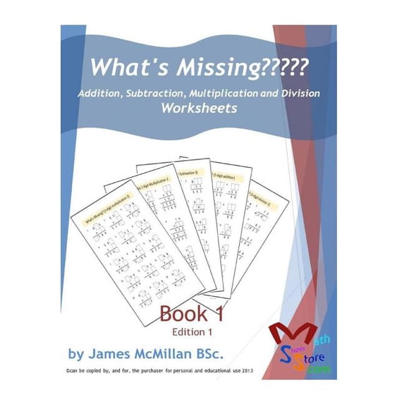 What's Missing What's Missing Addition, Subtraction, Multiplication and Division Book 1: Grades (6 - 8), Book 6, (Paperback)