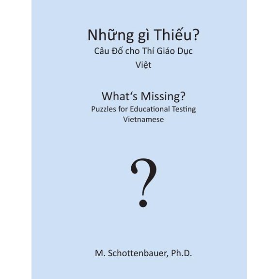What's Missing? Puzzles for Educational Testing: Vietnamese