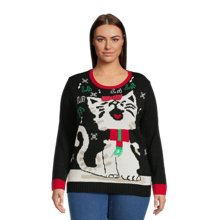 What s Next Women s Plus Size Christmas Sweater Sizes 1X 3X