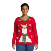 What's Next Women's Plus Size Christmas Sweater, Sizes 1X-4X