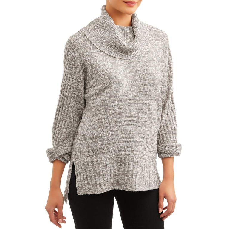 Ribbed cowl hotsell neck sweater