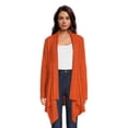 thumbnail image 1 of What's Next Women's and Women's Plus Striped Flyaway Cardigan Sweater, Midweight, Sizes XS-4X, 1 of 5