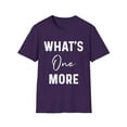 thumbnail image 1 of What's One More Future Mom Baby Bump Maternity Clothes Unisex Softstyle T-Shirt, 1 of 4
