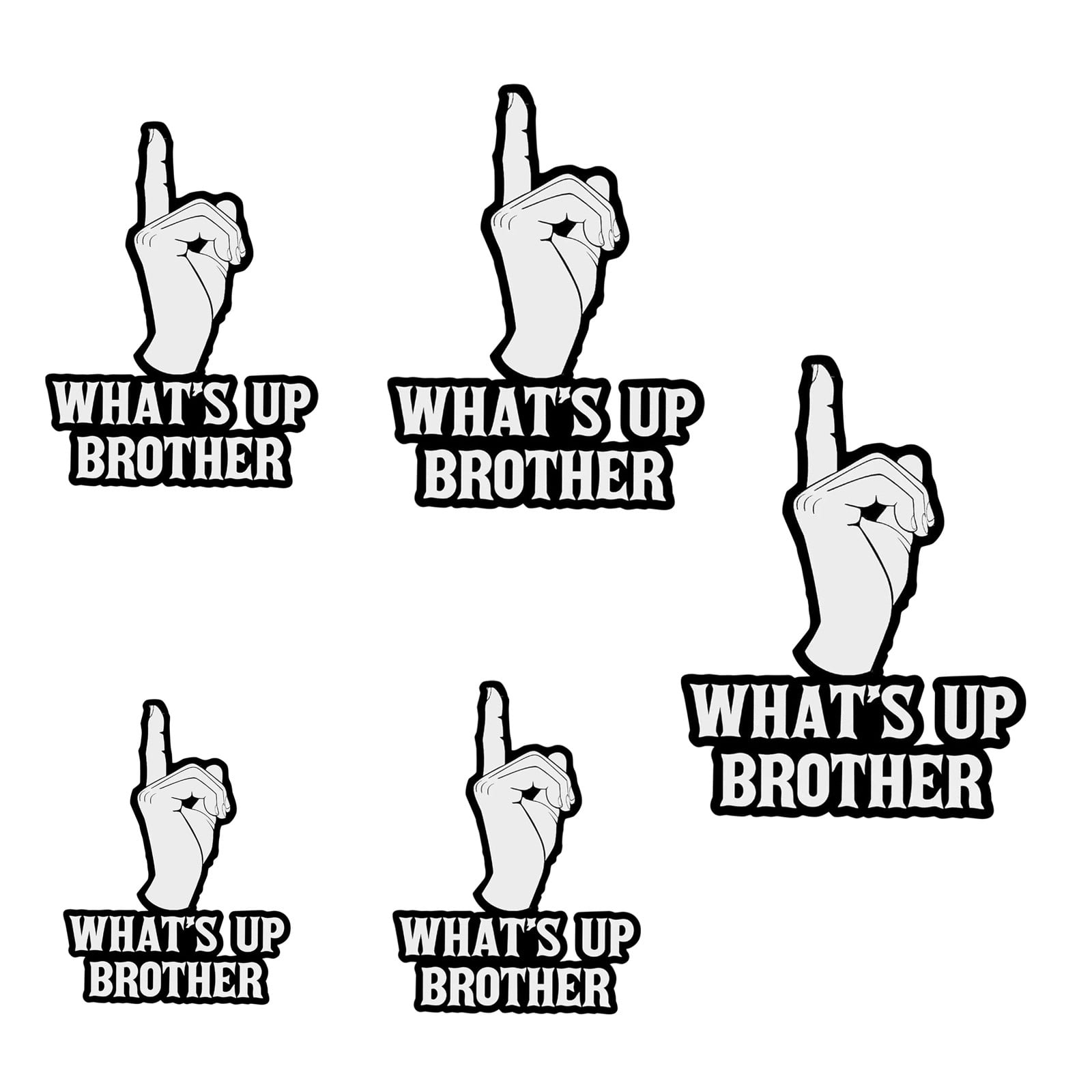What's Up Brother Sticker, Whats Up Brother Decal Sticker, What's Up