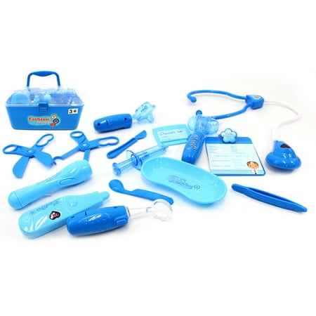 What's Up Doc? Medical Box Doctor Nurse Medical Kit Playset - Blue