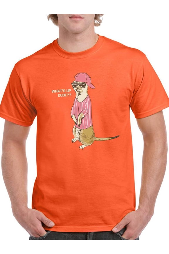 What's Up Dude? T-Shirt Men -Smartprints Designs, Male 3X-Large
